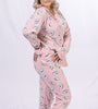 Ensemble Pyjama imprimé Avocat : Rose