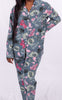 Ensemble Pyjama Imprimé Palme : Bleu Pastel