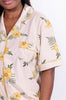 Ensemble Pyjama Imprimé Fleur : Jaune