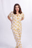 Ensemble Pyjama à imprimé de Message : Jaune