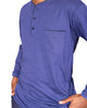 Ensemble de pyjama Henley 100% coton, 2 pièces