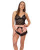 Aurora : Ensemble Camisole et Short Écourté en Satin avec Dentelle