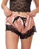 Aurora : Ensemble Camisole et Short Écourté en Satin avec Dentelle
