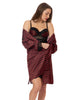 Anastasia : Kimono satin avec dentelle