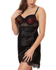 Anastasia : Nuisette en satin avec dentelle