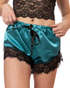 Aurora : Ensemble Camisole et Short Écourté en Satin avec Dentelle