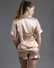 Camelia : Ensemble Chemise de Pyjama Manche Courte et Short en Satin