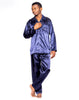 Ensemble pyjama en satin de Polyester et peignoir, 3 pièces