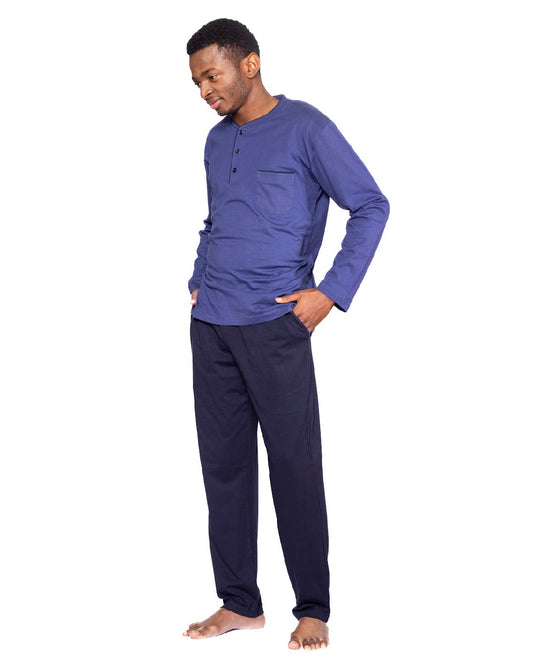 Ensemble de pyjama Henley 100% coton, 2 pièces